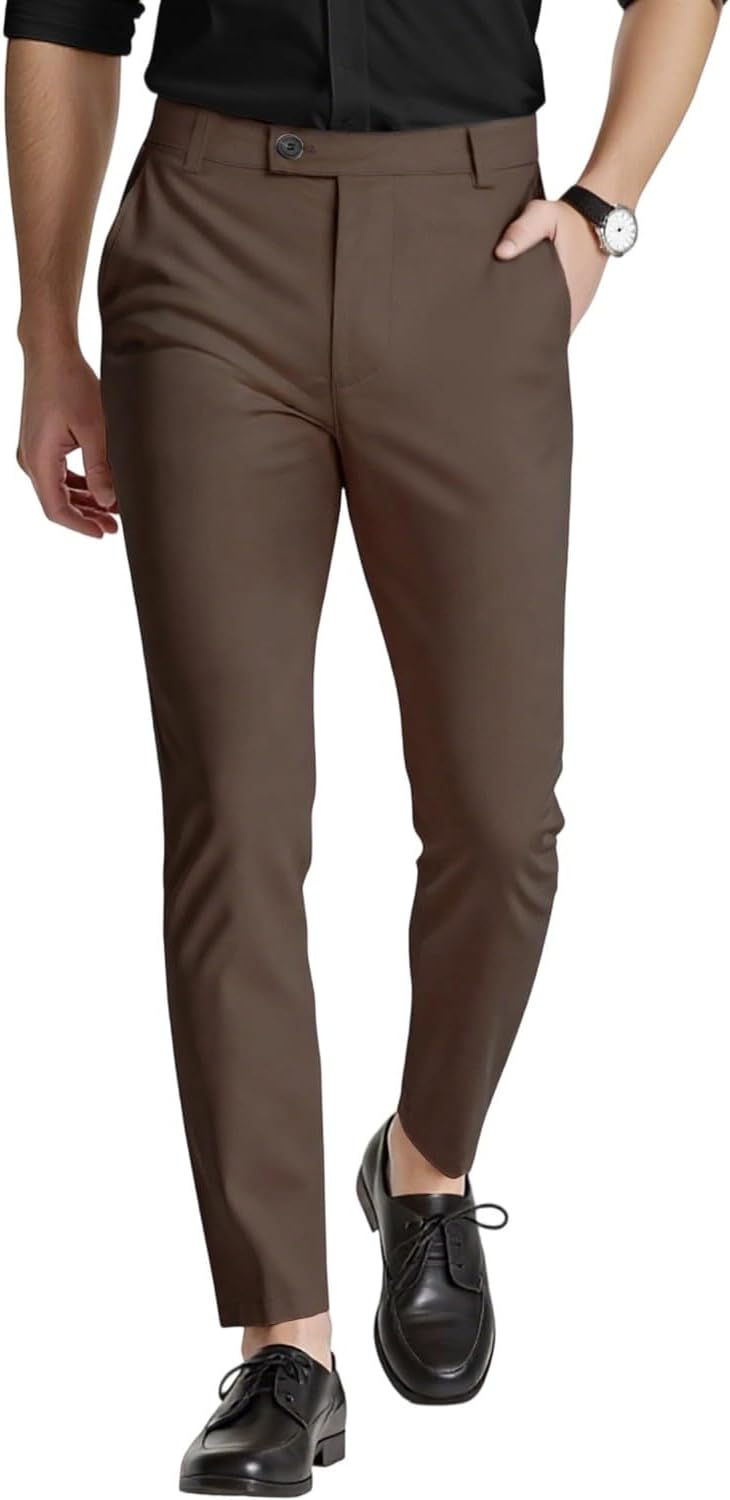 GINGTTO Mens Dress Pants Slim Fit Stretch Formal Pants Review