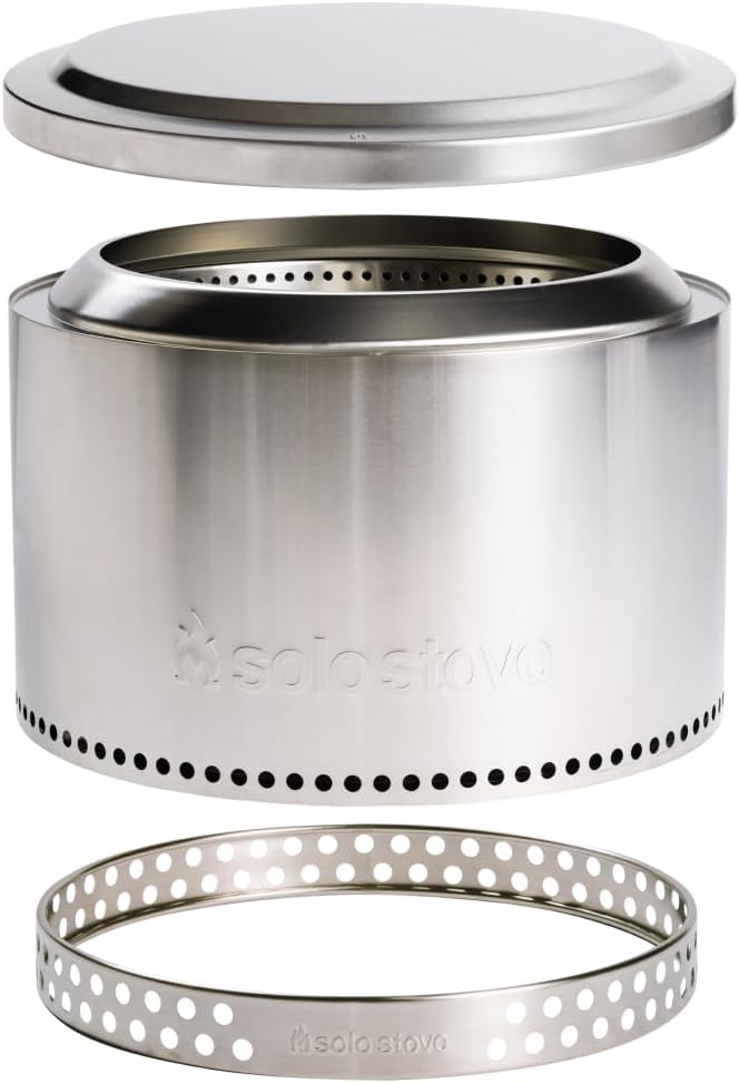 Solo Stove Yukon Essential Bundle: Portable Smokeless Fire Pit