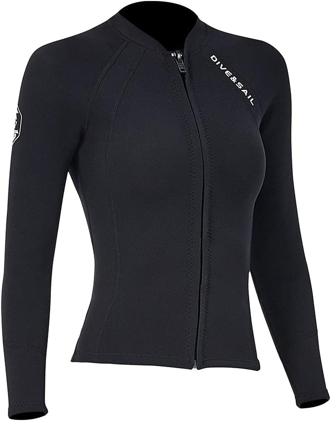 Neoprene Wetsuit Top for Men and Women - 2MM Diving Jacket