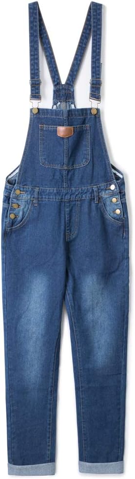 AvaCostume Women's Adjustable Strap Ripped Denim Overalls Review