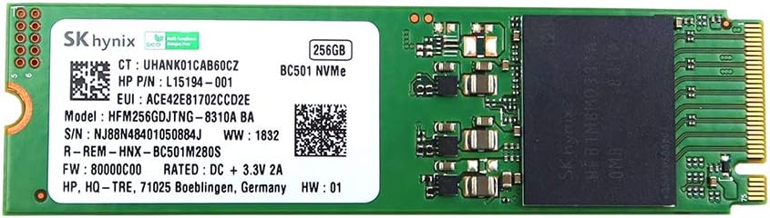 Hynix HFM256GDJTNG BC501 256GB M.2 NVMe SSD for Fast Storage