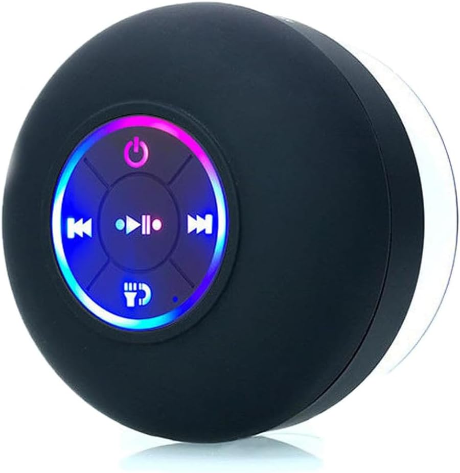 Waterproof LED Shower Speaker - Wireless Sound Bliss!