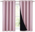 NICETOWN 100% Blackout Curtains for Small Windows, Lavender Pink