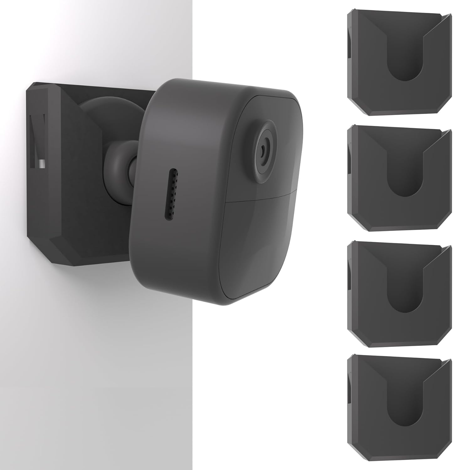 Zwolf No-Drill Black Camera Mounts - Easy Outdoor Installation