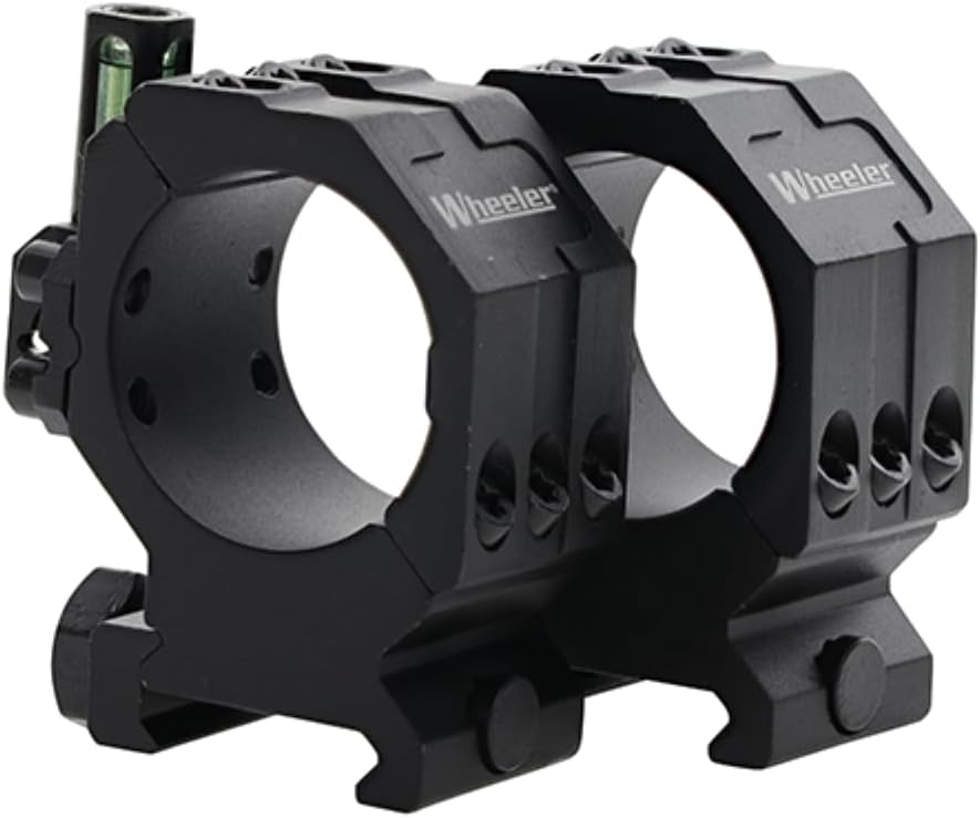 Wheeler 2-Piece Picatinny Rail Scope Rings with Anti-Cant Feature