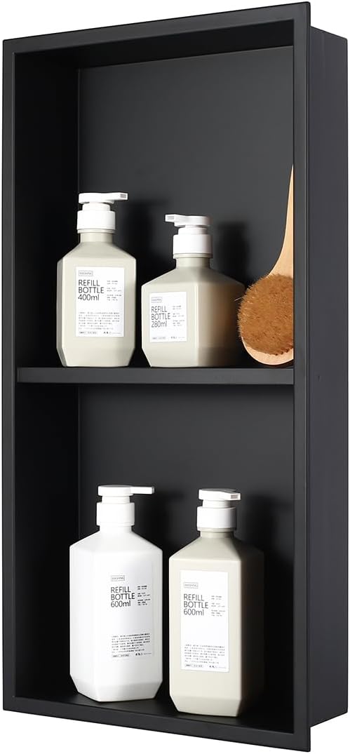 No Tile Needed Shower Niche for Bathroom Storage and Style