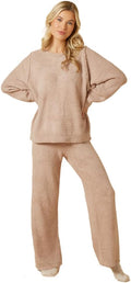 Softies Marshmallow Reverse Seam Crew Neck Lounge Set (Style PPQT)