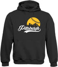 Cityscape Skyline Men's Hoodie Sweatshirt - Baseball Fan team