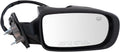 TRQ Mirror Power Heated Memory Smooth Black Passenger Side RH - Direct