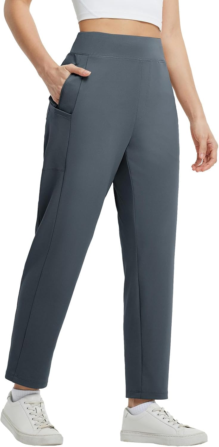 Baleaf Womens Travel Pants with 6 Pockets for Work and Leisure