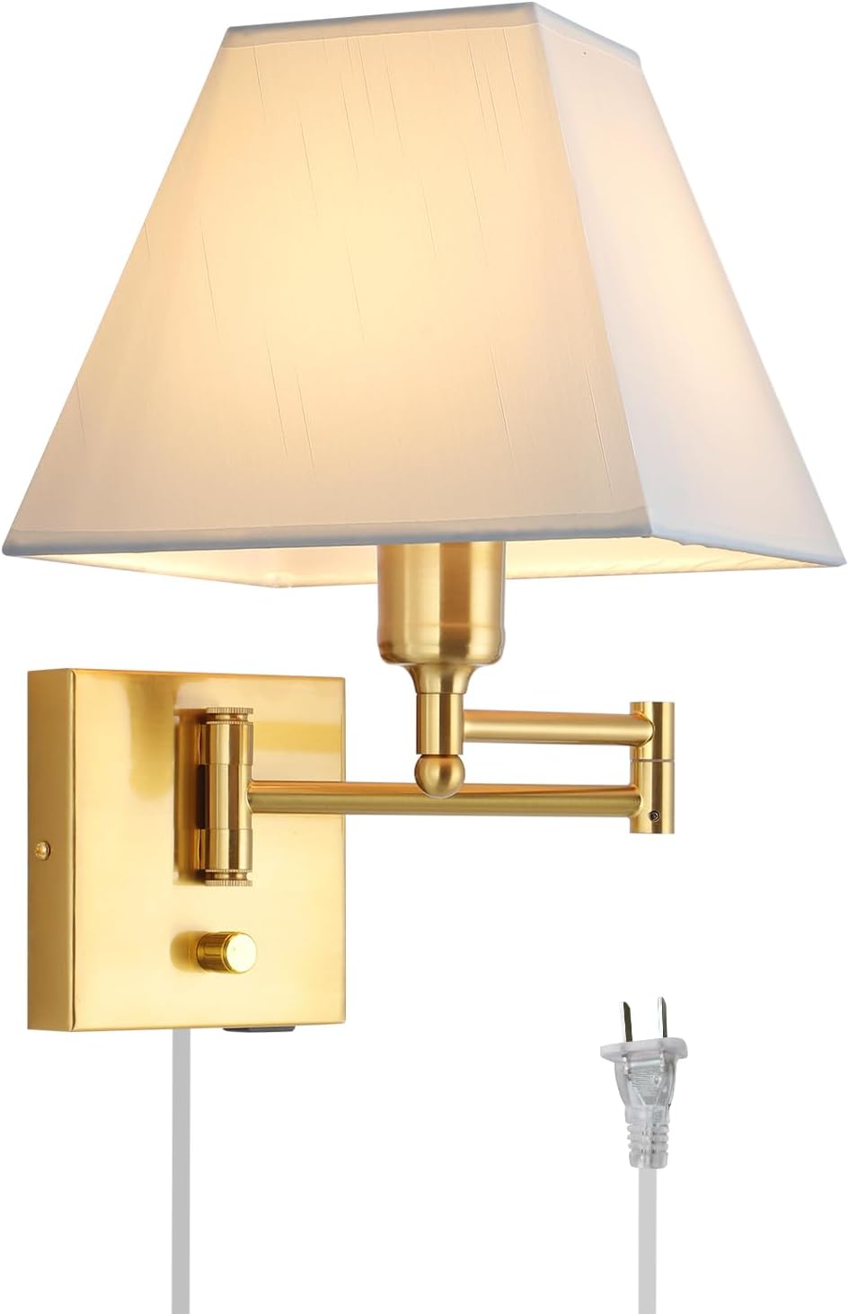 Wall Mounted Lamp with USB Port and Dimmable Switch for Home
