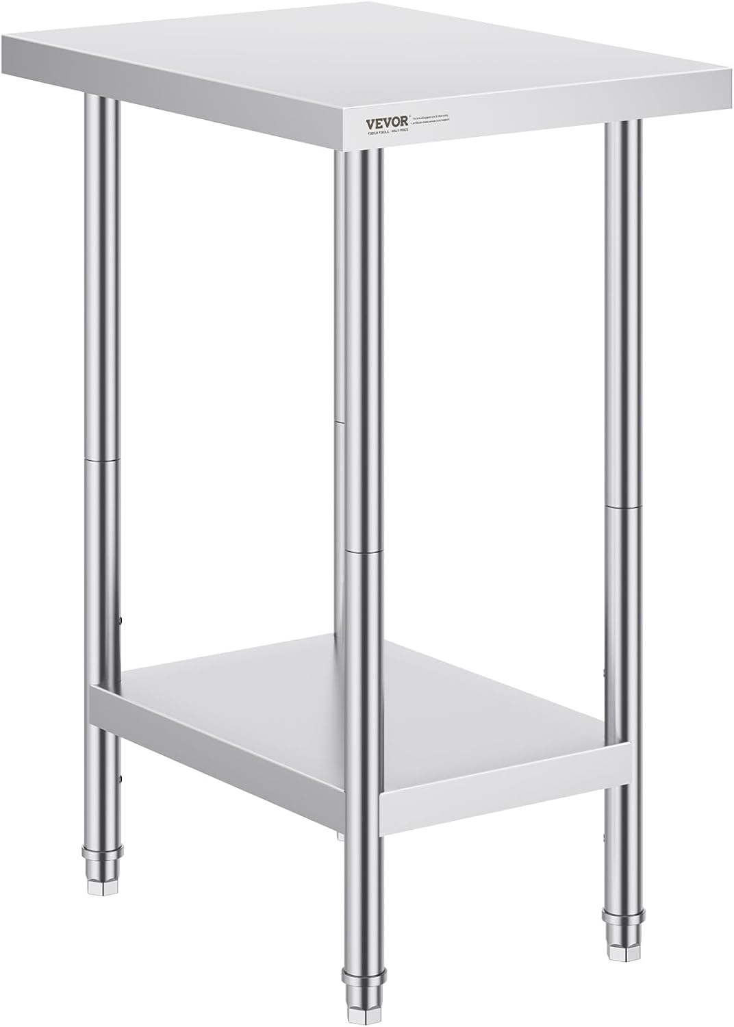 VEVOR Stainless Steel Prep Table for Kitchen and Garage Use
