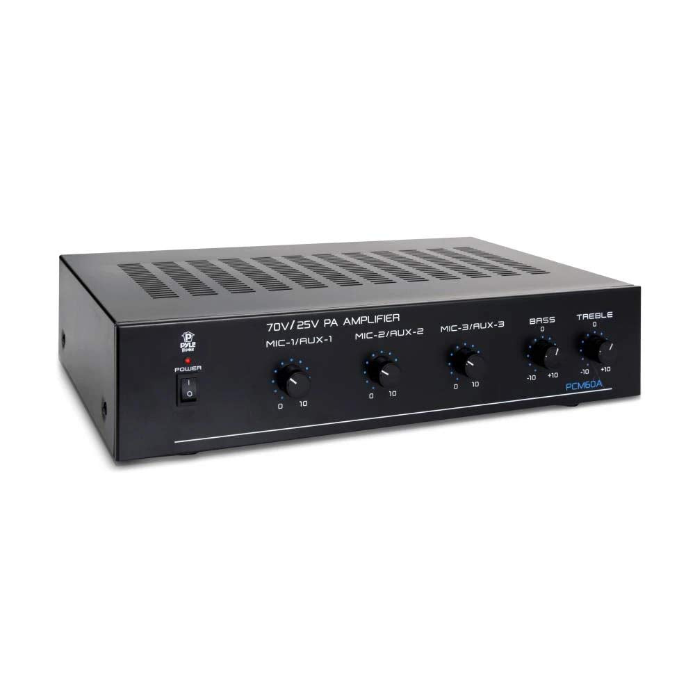 Pyle Compact 25/70v Power Amplifier 100W for Home or PA
