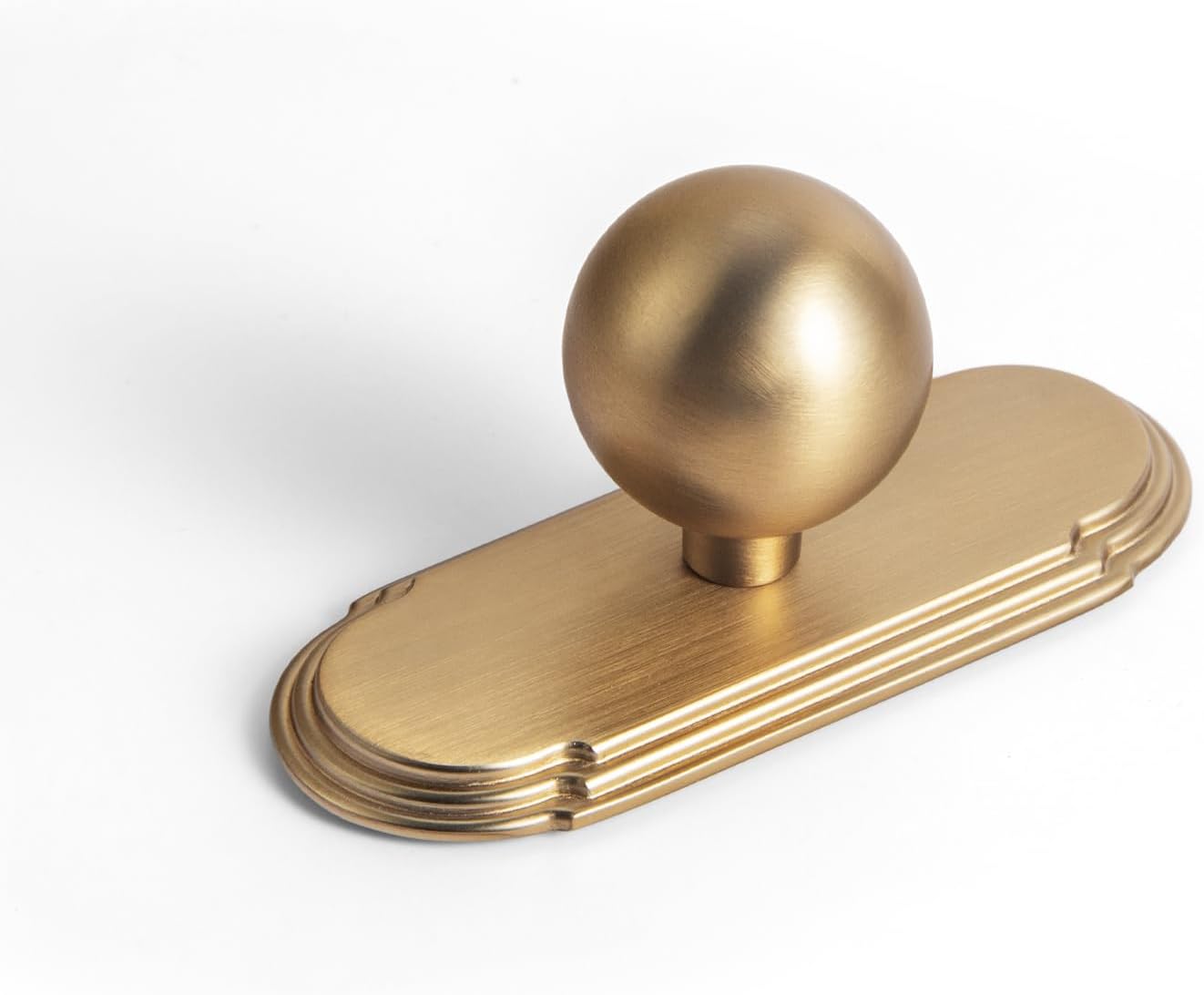 Goo-Ki 1.0ft' Dia Cabinet Knob with Backplate for Elegant Touch