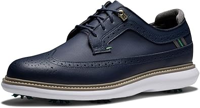 FootJoy Men's Traditions-Wing Tip Golf Shoe for Comfort and Style