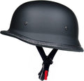 German Style Motorcycle Half Helmet Open Face - Retro DOT Beanie