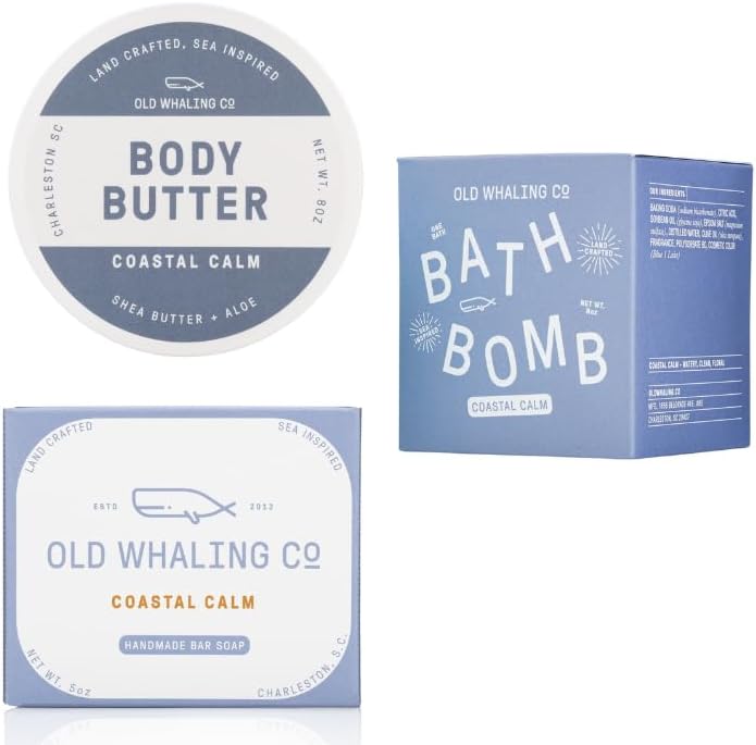 Old Whaling Co Coastal Calm Bath Set for Relaxation and Bliss