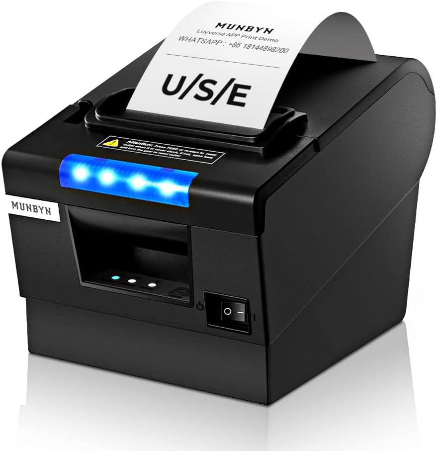 MUNBYN P068: High-Speed 80mm Receipt Printer
