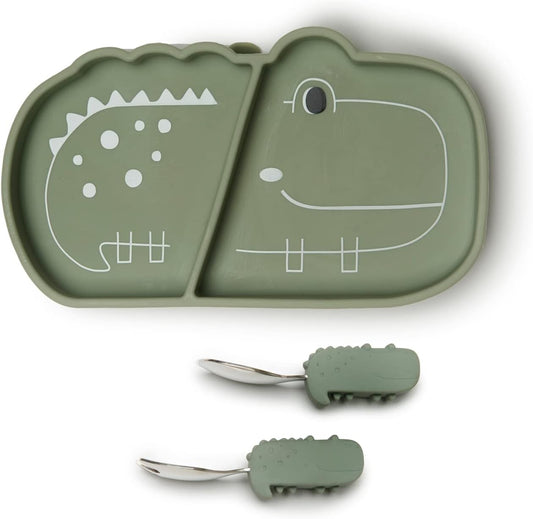 Loulou Lollipop Toddler Silicone Suction Snack Plate Set Review
