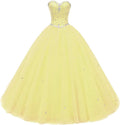 Women's Sweetheart Ball Gown Tulle Quinceanera Dresses Prom Dress 100%