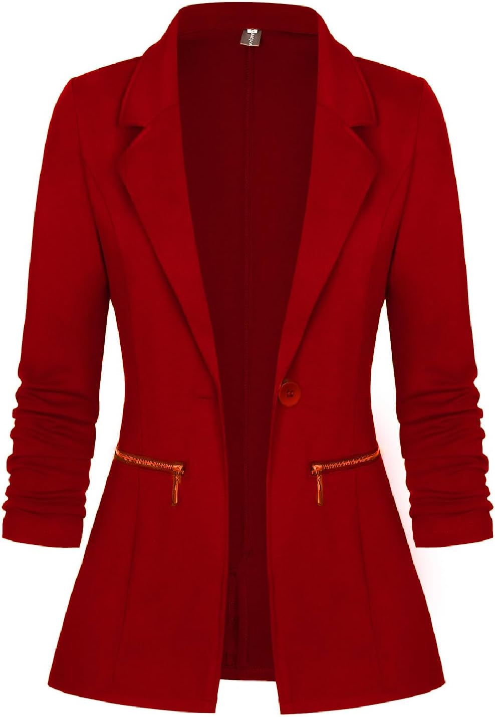 Genhoo Women's Long Sleeve Blazer Open Front Cardigan Jacket