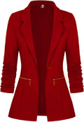 Women's Long Sleeve Blazer Cardigan Jacket S-3XL - Slim Fit Office