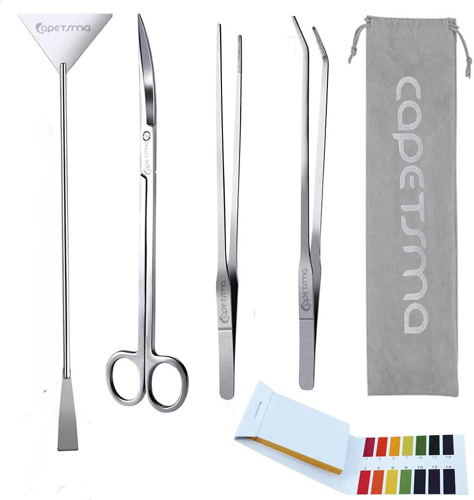 Stainless Steel Aquascape Tools Set - Easy Aquarium Maintenance!