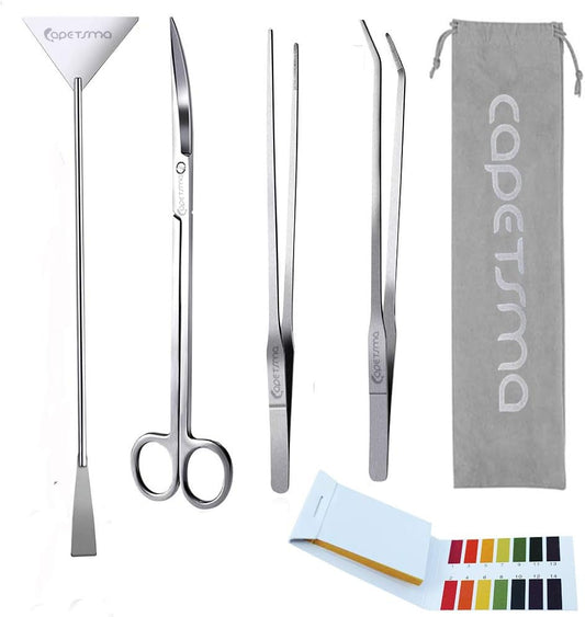 Stainless Steel Aquascape Tools Set - Easy Aquarium Maintenance!