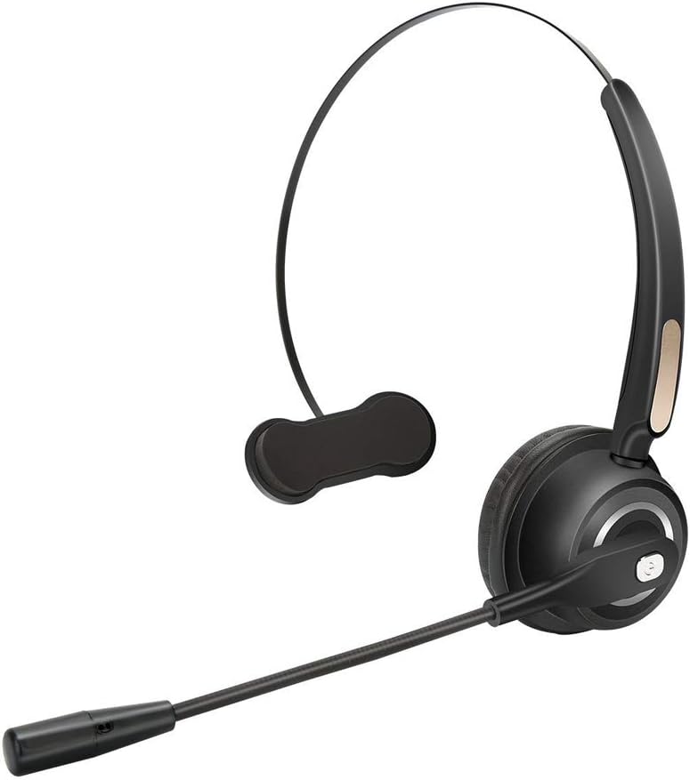 TelPal Wireless Noise Cancelling Headphones - 12 Hr Battery, PC/Mobile Compatible