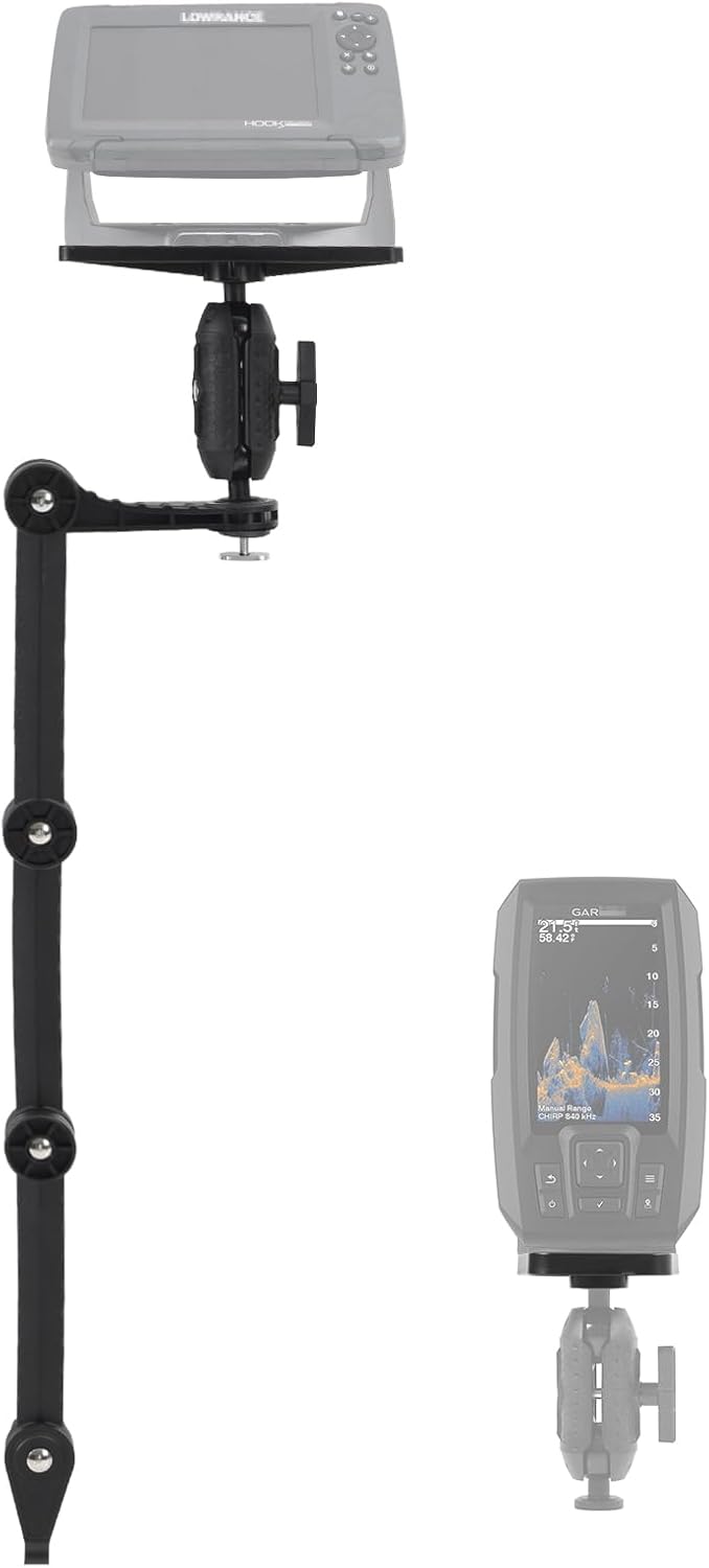 HITORHIKE Kayak Fish Finder Mount with Transducer Arm for 9in Units
