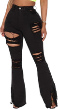 Bell Bottom Jeans for Women Skinny Flared High Waisted Vintage Fit