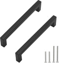 Cabinet Pulls Matte Black 7-1/2 in Stainless Steel Handles - Value