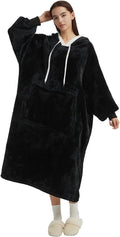 Wearable Blanket Hoodie for Women - Oversized Sherpa Warmth