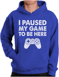 I Paused My Game to be Here Gamer Hoodie for Men - Casual Gaming Wear