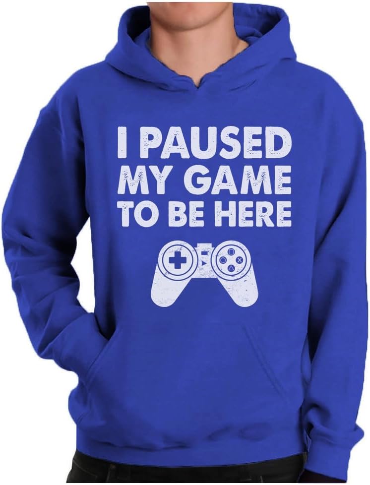 I Paused My Game Gamer Hoodie - Funny Gift for Men
