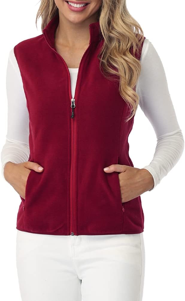 Fuinloth Women's Fleece Vest for Cozy Warmth and Style