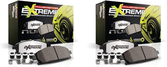 Power Stop Extreme Carbon-Ceramic Brake Pad Bundle for Performance