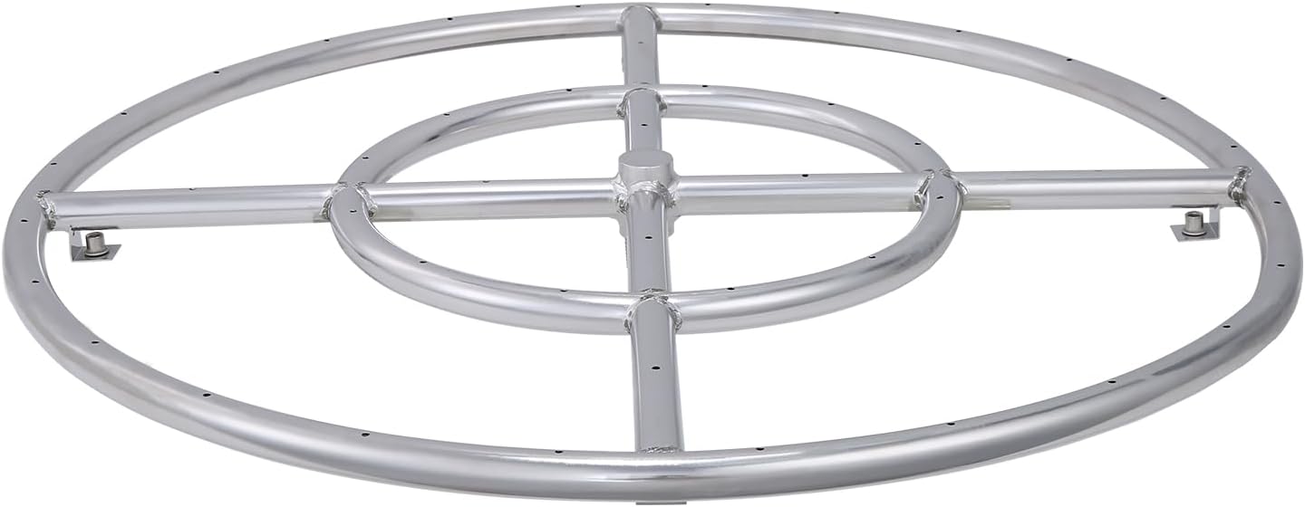 VEVOR 24 inch Round Drop-in Fire Pit Pan for Indoor Outdoor Use