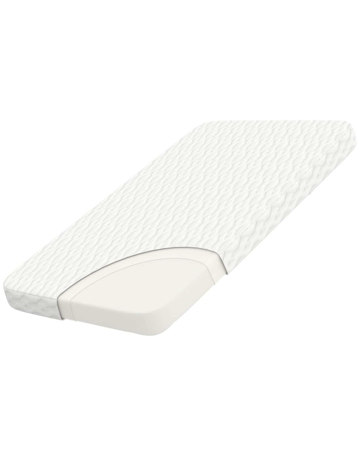 WELLZEE Rectangle Bassinet Mattress for Safe Baby Sleep