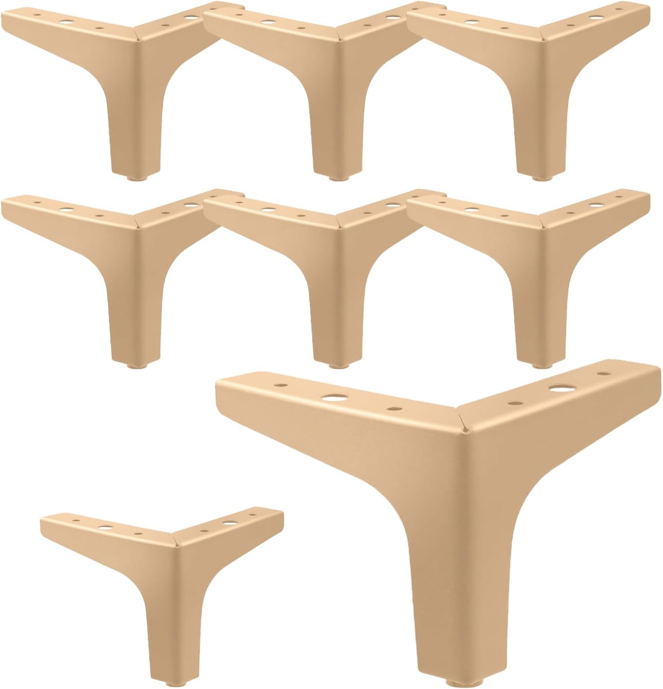 Furniture Legs Gold Feet: Durable Metal Sofa Legs Replacement Set
