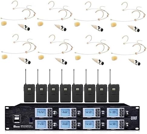 8800 Church Wireless System UHF Mic for School Stage Theater