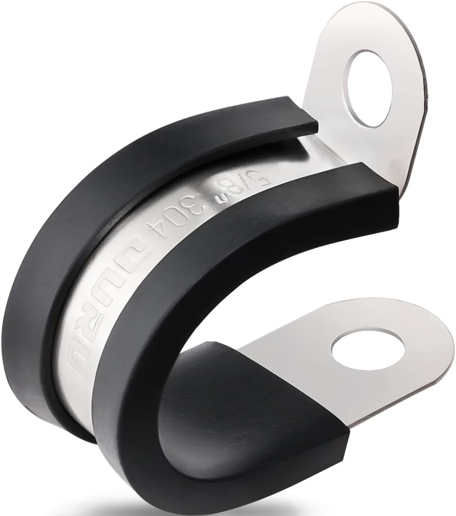 100PCS 5/8 Inch Stainless Steel Cable Clamps for Versatile Use