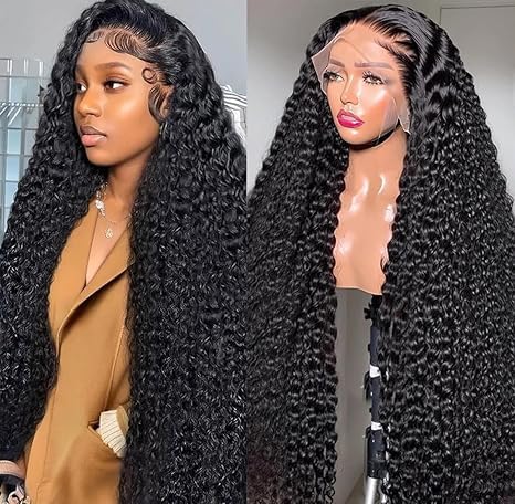 36Inch Deep Wave Lace Front Wigs Human Hair for Stylish Looks