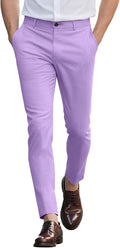 GINGTTO Mens Slim Fit Stretch Chino Pants - Athletic Tapered Dress