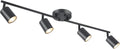 BoostArea LED 4 Light Track Lighting Kit - Adjustable Matte Black