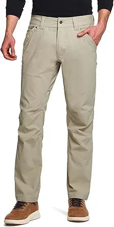 CQR Men's Vent Stretch Pants for Cool Dry Lightweight Comfort