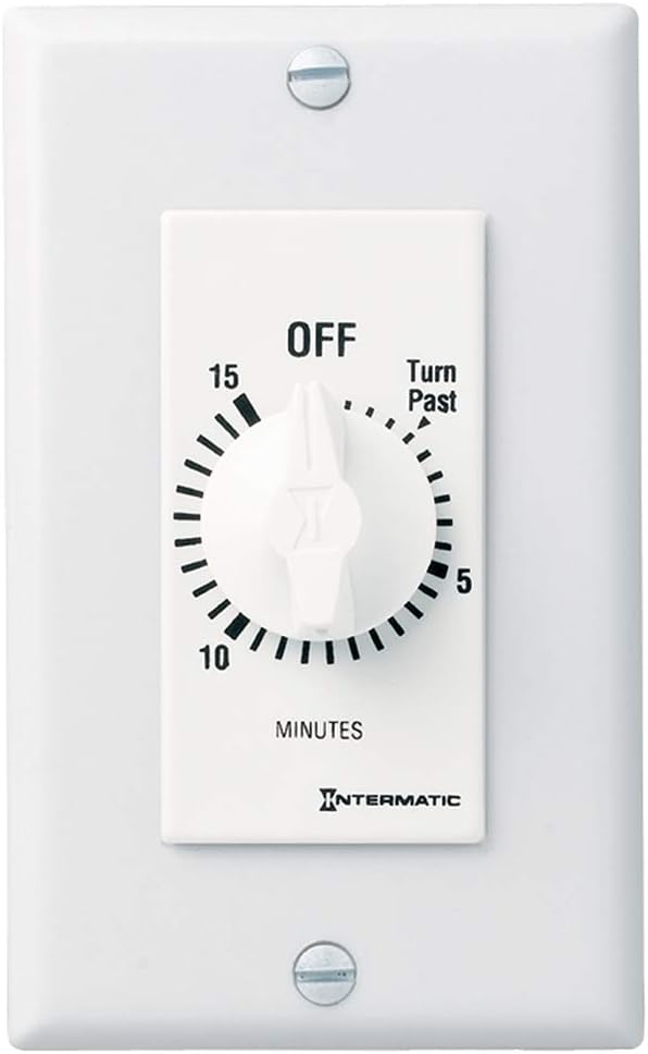 Intermatic FD15MWC 15-Minute Countdown Timer for Lights and Fans