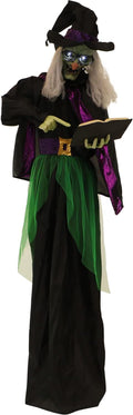 Haunted Hill Farm Life-Size Scary Talking Witch - Touch Activated