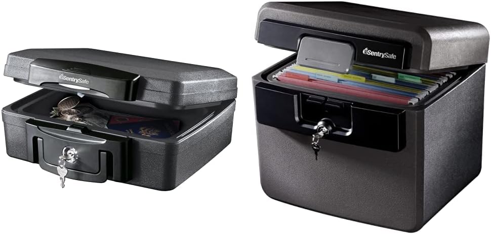 Fireproof Waterproof Safe Box for Documents and Valuables