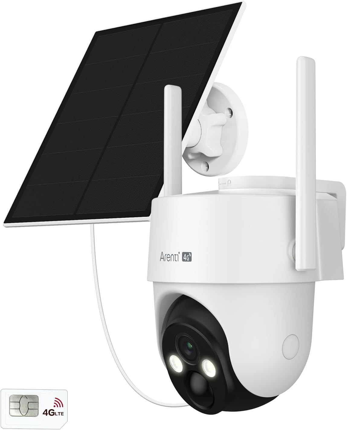 ARENTI 4G LTE Cellular Security Camera - Solar Powered Outdoor